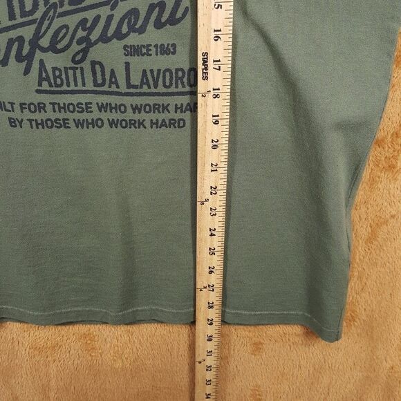 ROY ROGERS x DAVE'S NEW YORK Shirt Mens XL Green Pullover Crew Graphic T-Shirt - Picture 6 of 7